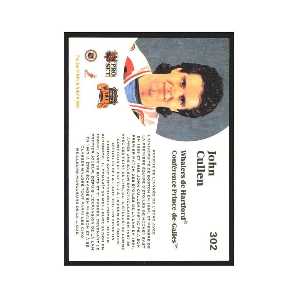 1991 Pro Set John Cullen Hartford Whalers #302