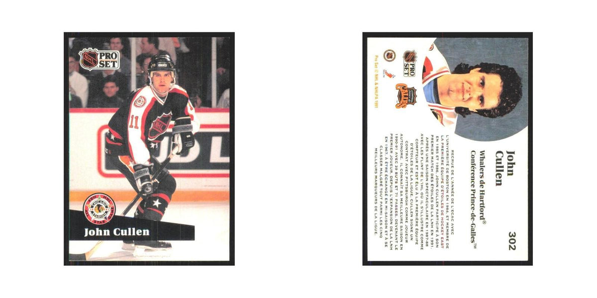 1991 Pro Set John Cullen Hartford Whalers #302