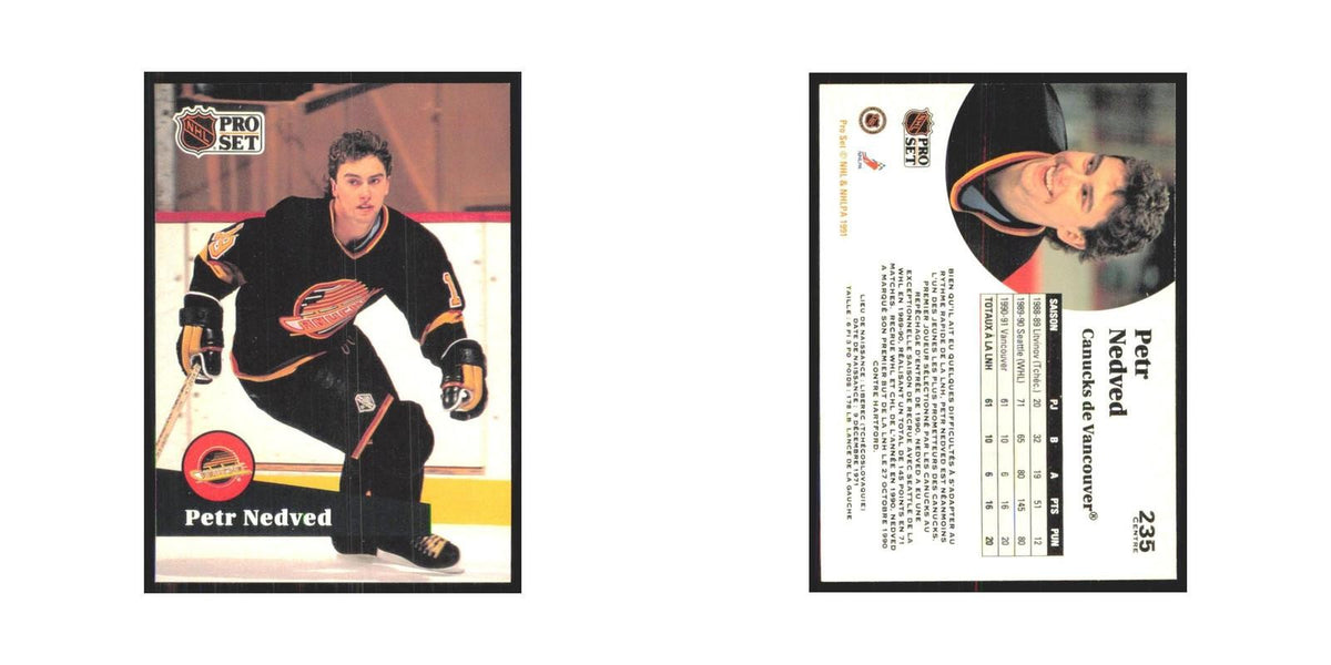 1991 Pro Set Petr Nedved Vancouver Canucks #235