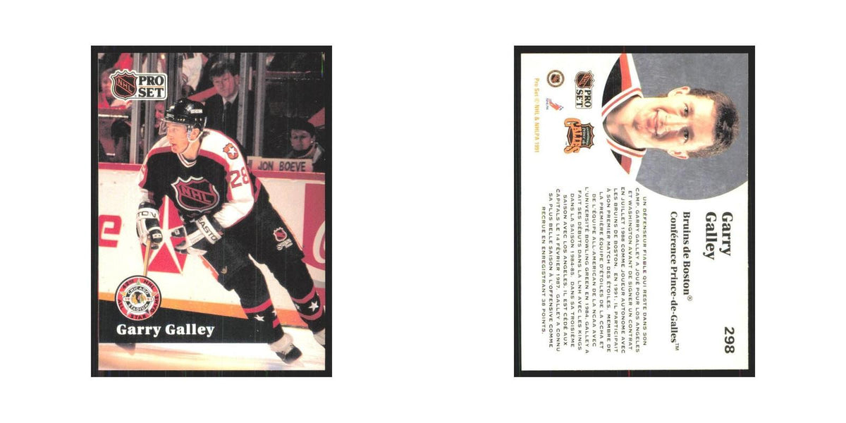 1991 Pro Set Garry Galley Boston Bruins #298