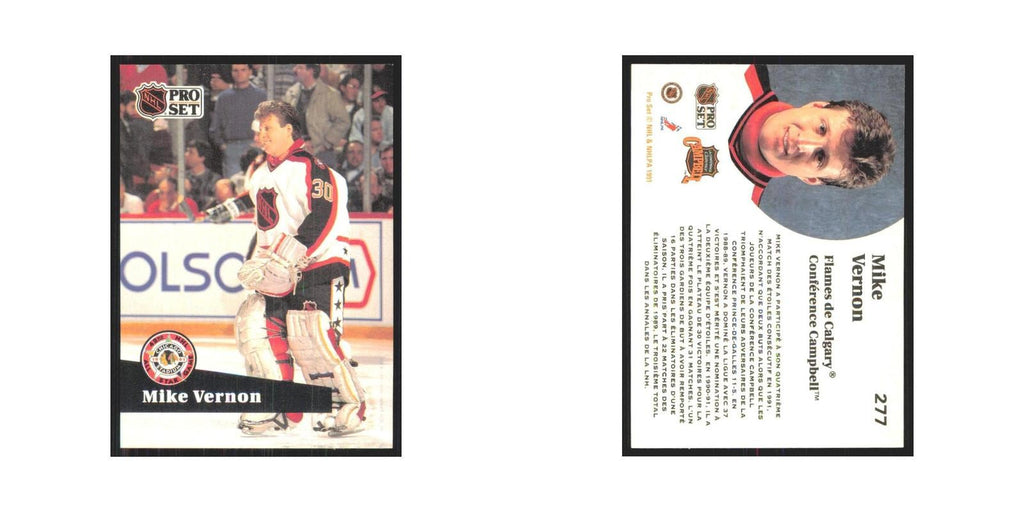 1991 Pro Set Mike Vernon Calgary Flames #277