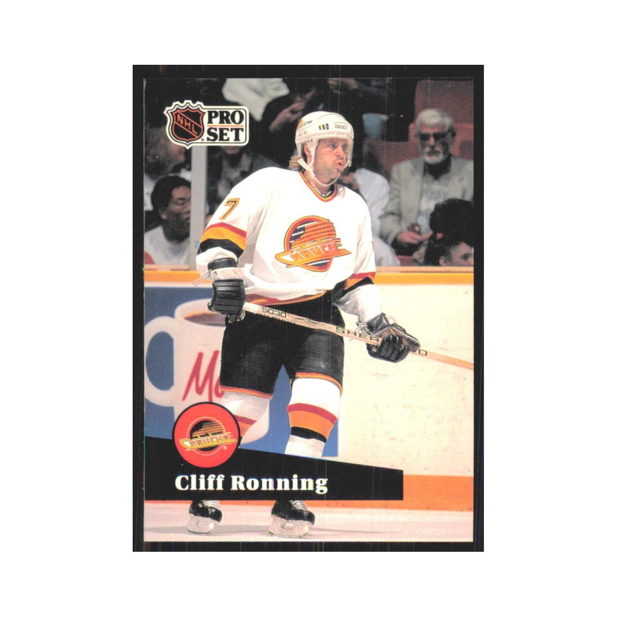 1991 Pro Set Cliff Ronning Vancouver Canucks #241