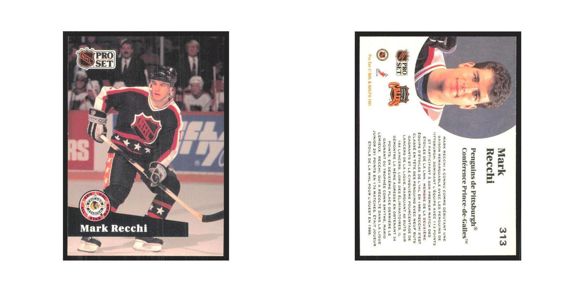1991 Pro Set Mark Recchi Pittsburgh Penguins #313