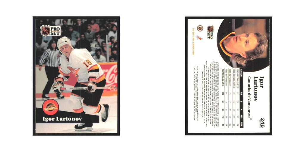 1991 Pro Set Igor Larionov Vancouver Canucks #246