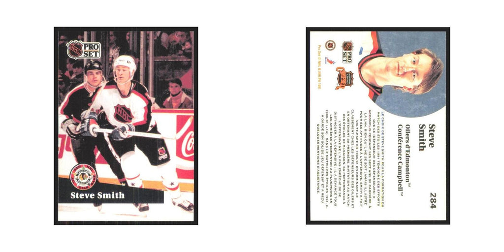 1991 Pro Set Steve Smith Edmonton Oilers #284