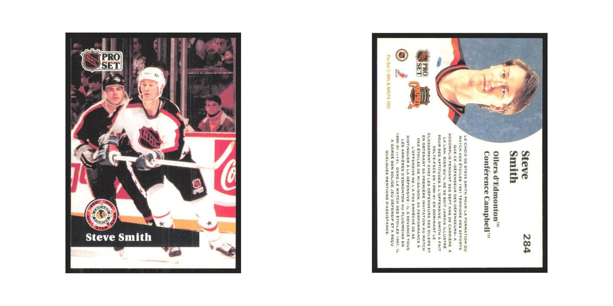 1991 Pro Set Steve Smith Edmonton Oilers #284