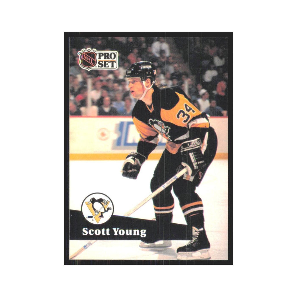 1991 Pro Set Scott Young Pittsburgh Penguins #195