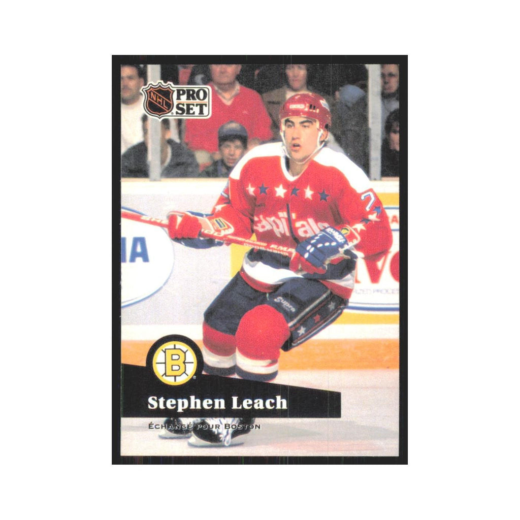 1991 Pro Set Steve Leach Boston Bruins #253