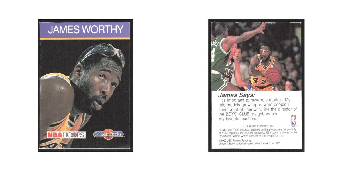 1990 NBA Hoops Collect A Books James Worthy Lakers #48