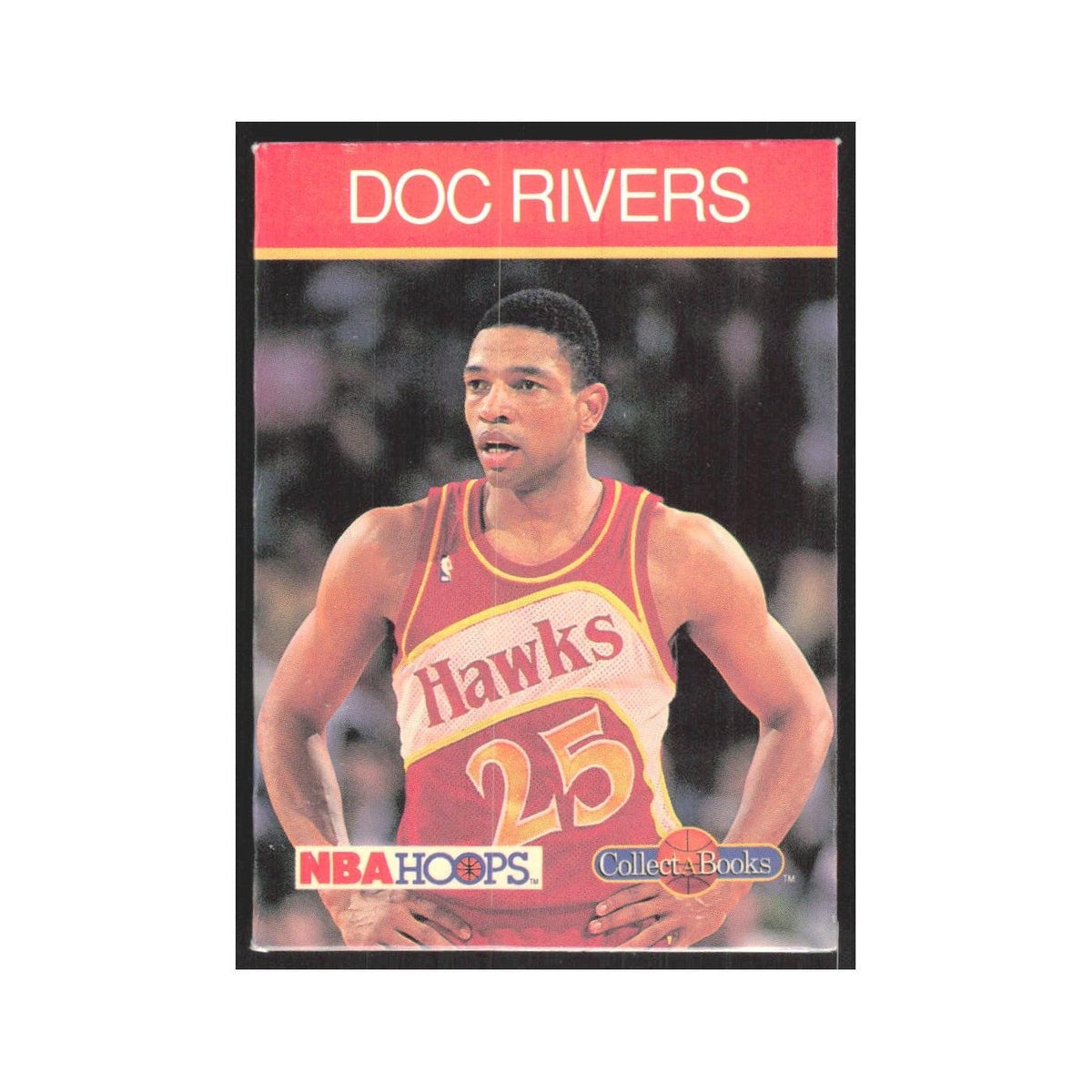 1990 NBA Hoops Collect A Books Doc Rivers Hawks #10