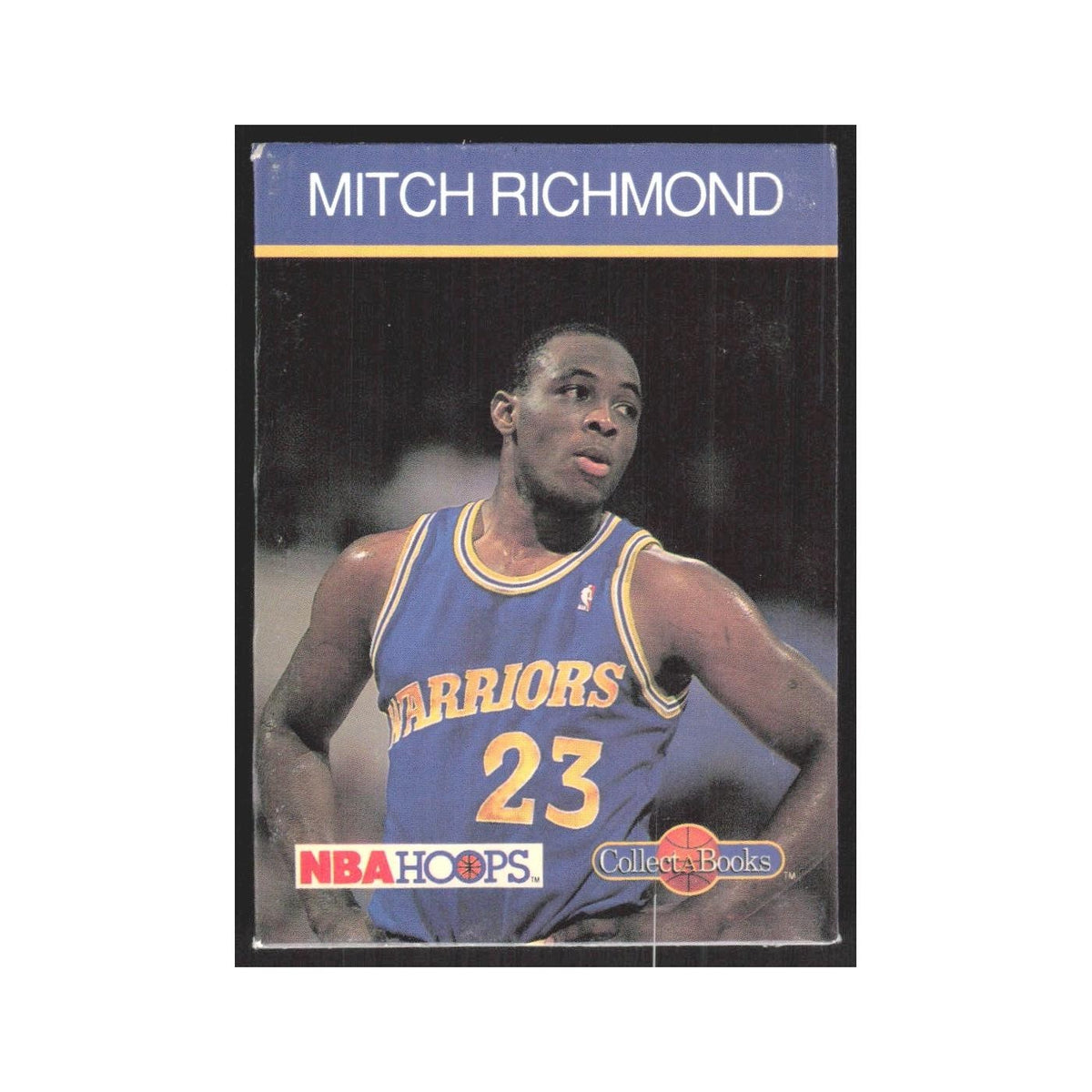 1990 NBA Hoops Collect A Books Mitch Richmond Golden State Warriors #9
