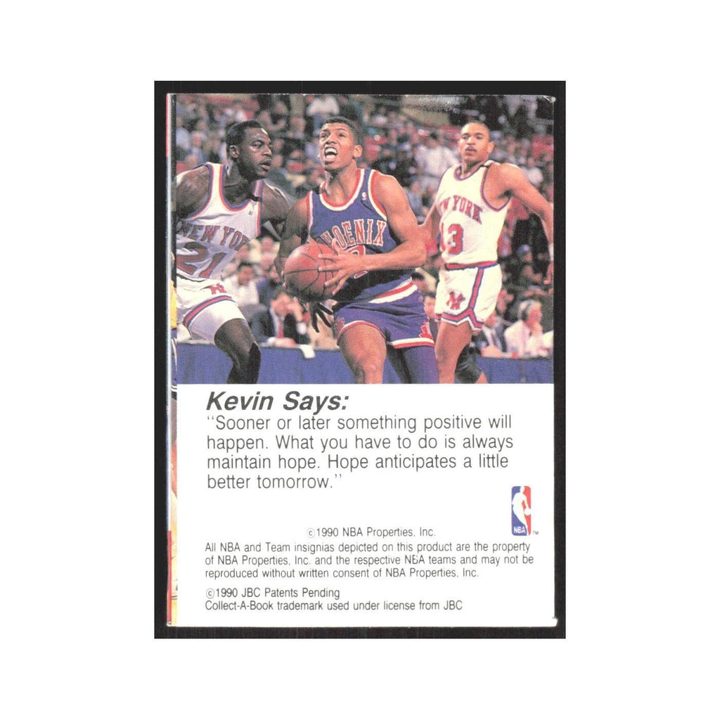 1990 NBA Hoops Collect A Books Kevin Johnson Suns #40