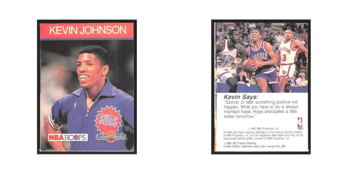 1990 NBA Hoops Collect A Books Kevin Johnson Suns #40