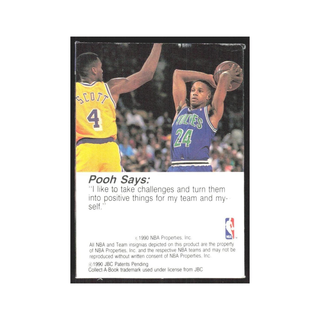 1990 NBA Hoops Collect A Books Jerome Richardson Timberwolves #45