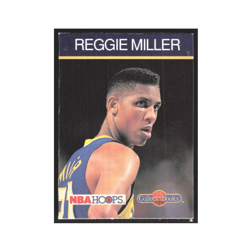 1990 NBA Hoops Collect A Books Reggie Miller Pacers #7