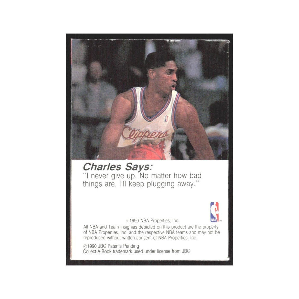 1990 NBA Hoops Collect A Books Charles Smith Clippers #47