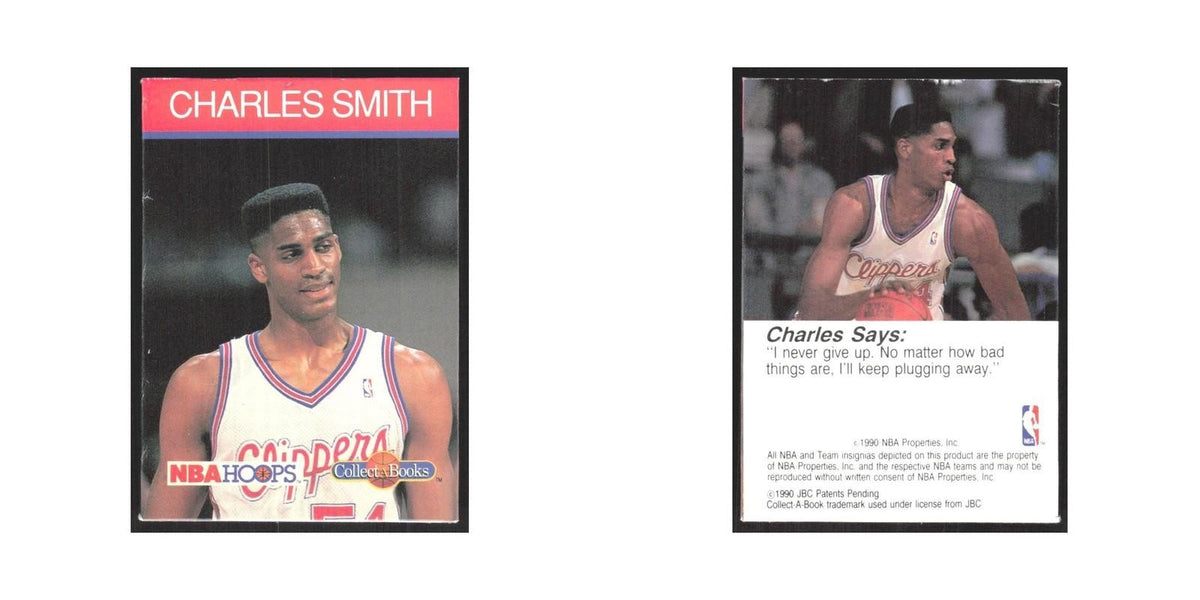 1990 NBA Hoops Collect A Books Charles Smith Clippers #47