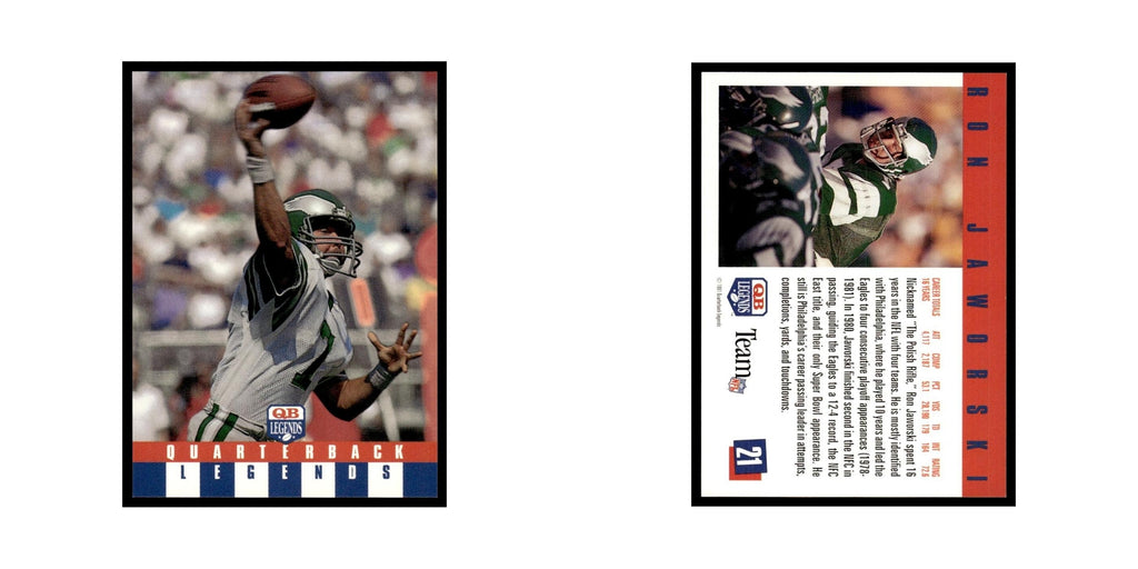 Ron Jaworski 1991 Quarterback Legends #21 Philadelphia Eagles Football Card NM