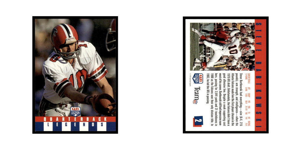 Steve Bartkowski 1991 Quarterback Legends #2 Atlanta Falcons Football Card NM