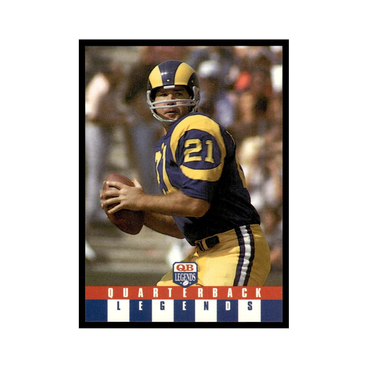 John Hadl 1991 Quarterback Legends #18 Los Angeles Rams Football Card NM