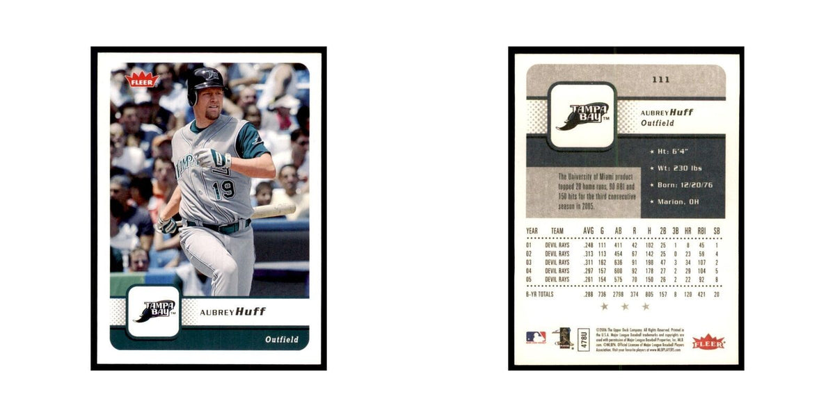 2006 Fleer Aubrey Huff Baseball Cards #111