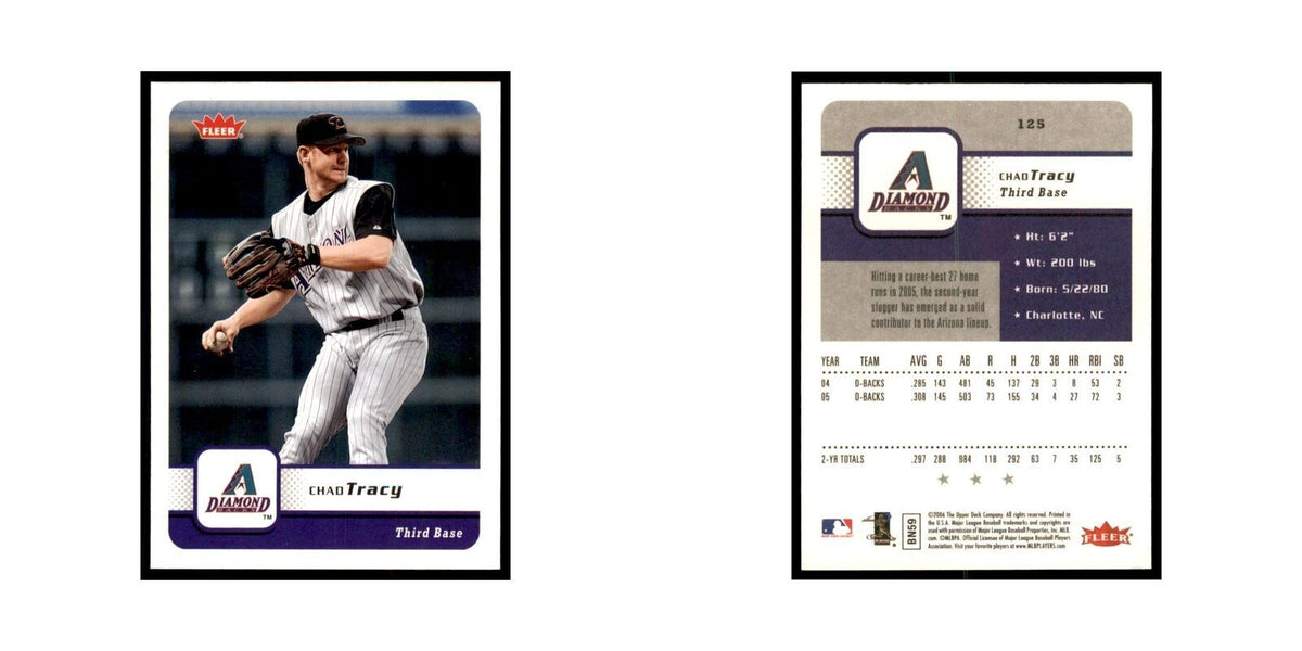 2006 Fleer Chad Tracy Baseball Cards #125