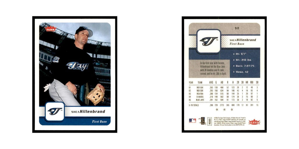 2006 Fleer Shea Hillenbrand Baseball Cards #52
