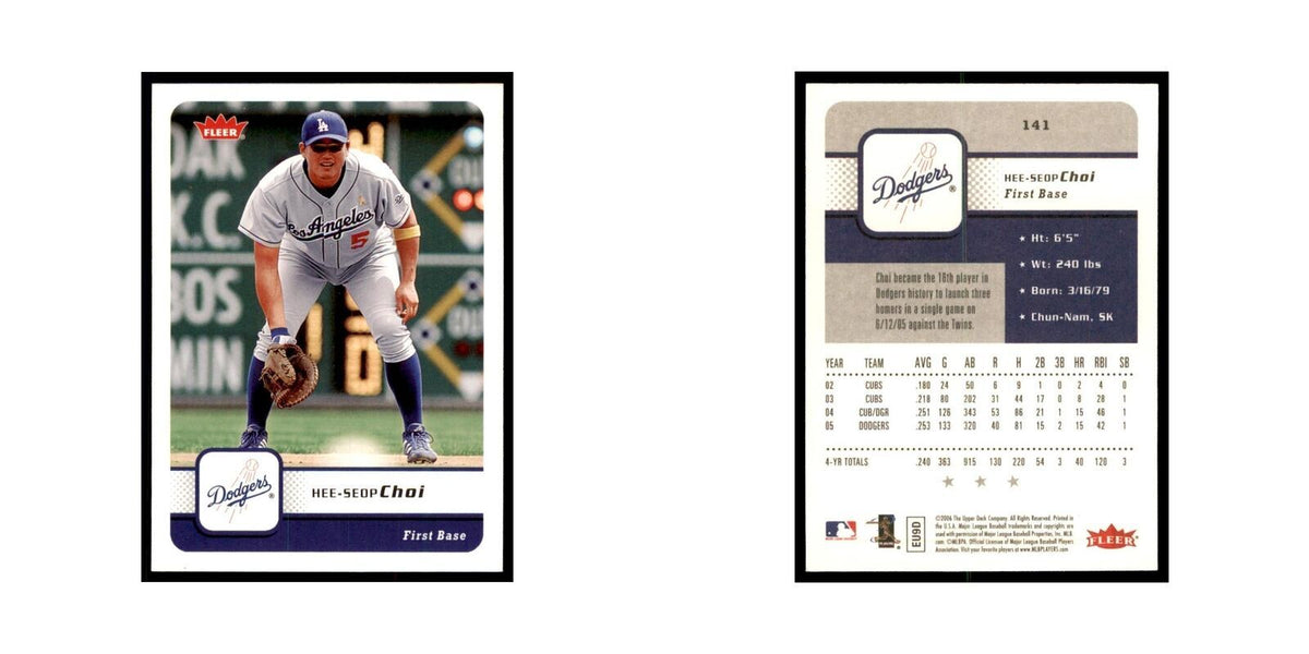 2006 Fleer Hee Seop Choi Baseball Cards #141