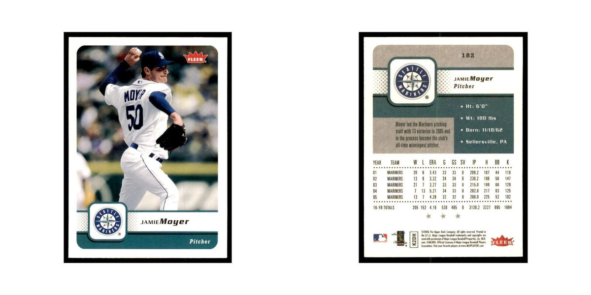 2006 Fleer Jamie Moyer Baseball Cards #182