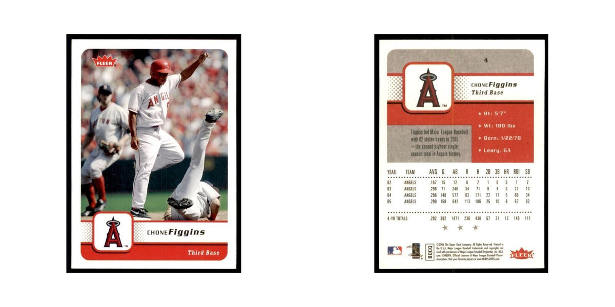 2006 Fleer Chone Figgins Baseball Cards #4