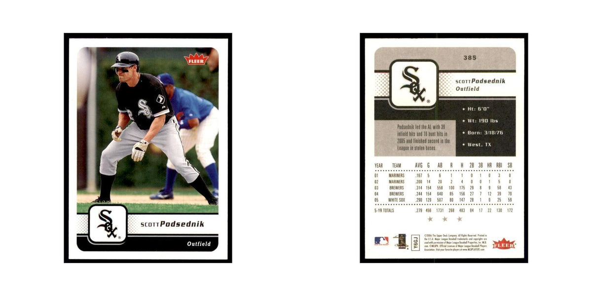 2006 Fleer Scott Podsednik Baseball Cards #385