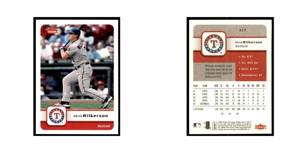 2006 Fleer Brad Wilkerson Baseball Cards #217