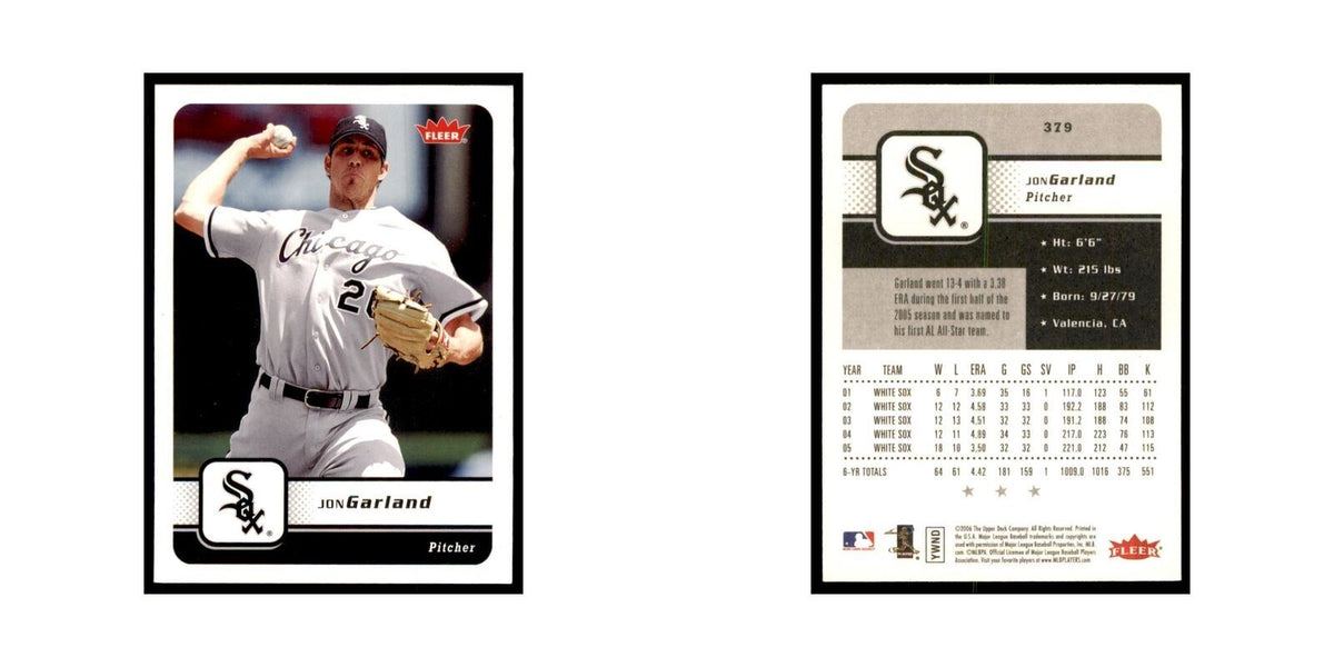 2006 Fleer Jon Garland Baseball Cards #379