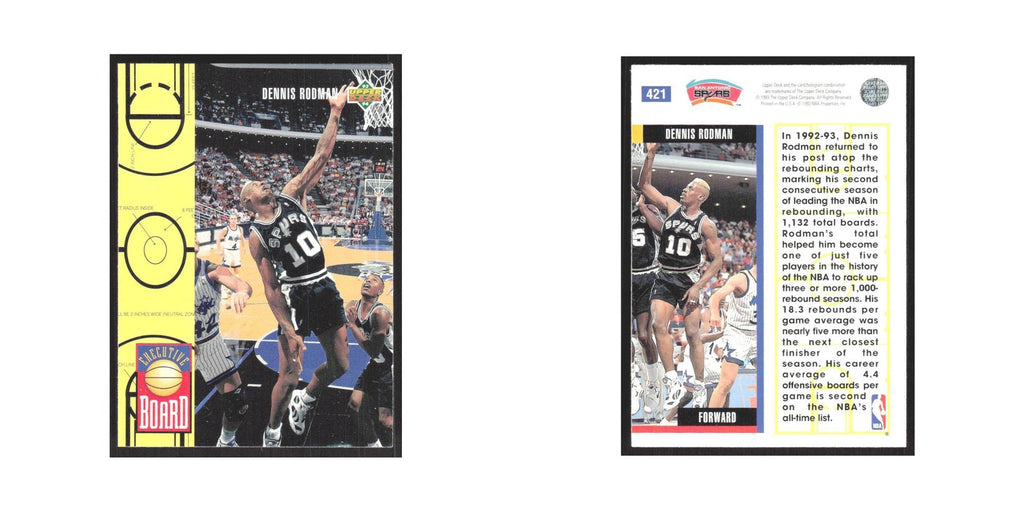 1993 Upper Deck Dennis Rodman Spurs #421