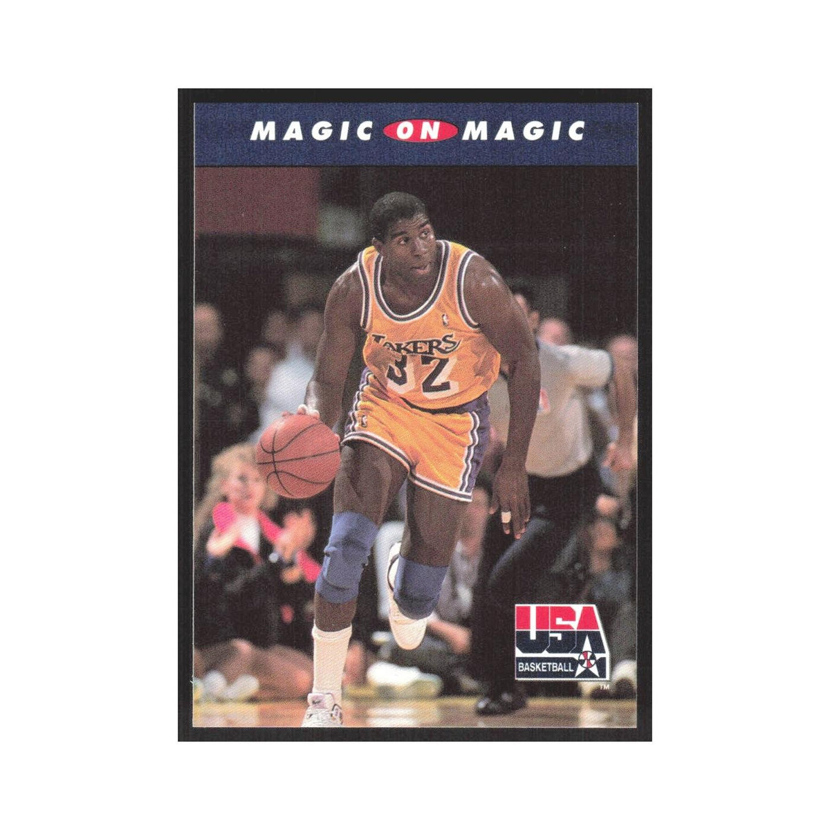 1992 SkyBox USA Magic on Magic Lakers #104