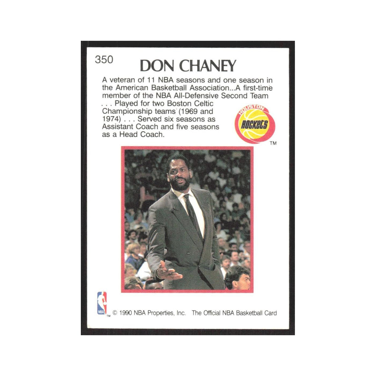 1990 Hoops Don Chaney Boston Celtics/Houston Rockets #350