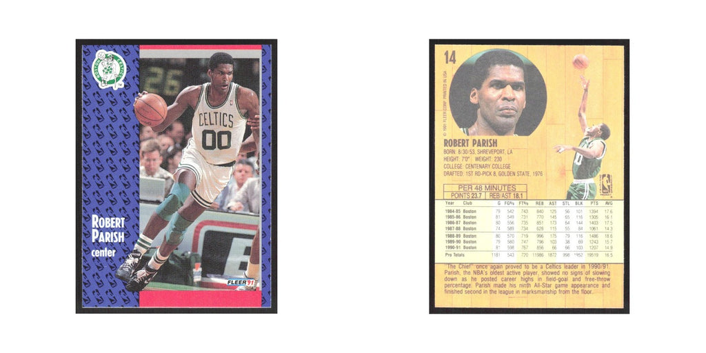 1991 Fleer Robert Parish Celtics #14
