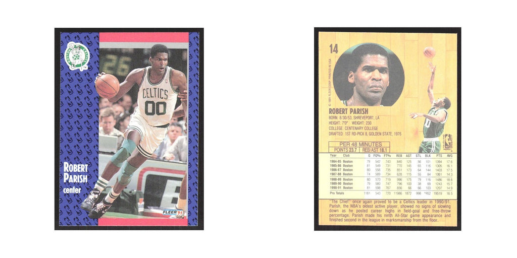 1991 Fleer Robert Parish Celtics #14