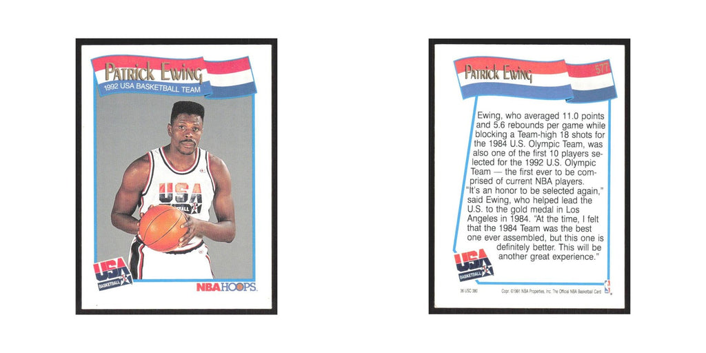 1991 Hoops Patrick Ewing USA #577