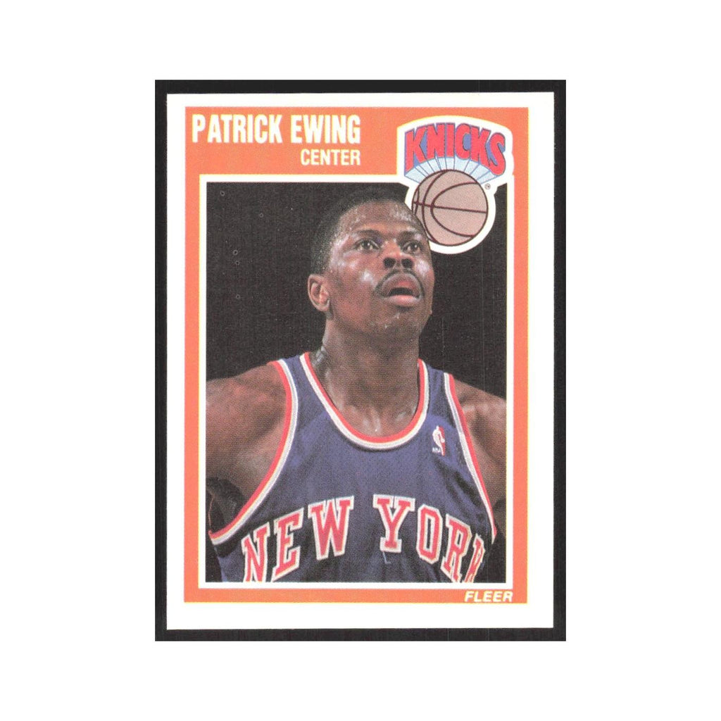 1989 Fleer Patrick Ewing Knicks #100