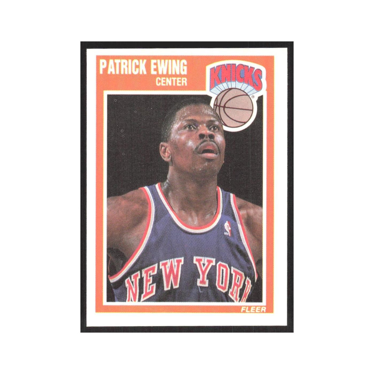 1989 Fleer Patrick Ewing Knicks #100