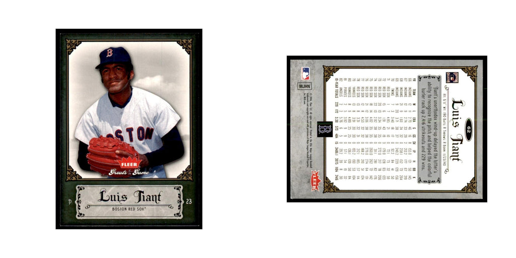 2006 Fleer Greats of the Game Luis Tiant Baseball Cards #62