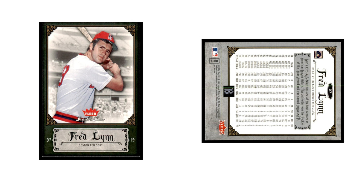 2006 Fleer Greats of the Game Fred Lynn Baseball Cards #37