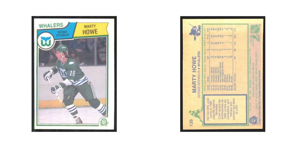 1983 O-Pee-Chee Marty Howe Hartford Whalers #139