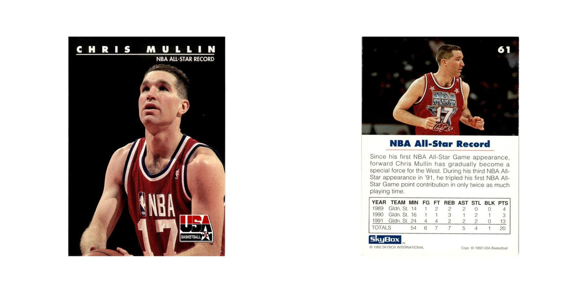 1992 SkyBox USA Chris Mullin Golden State Warriors #61