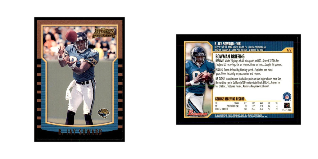 2000 Bowman R.Jay Soward RC Football Cards #175