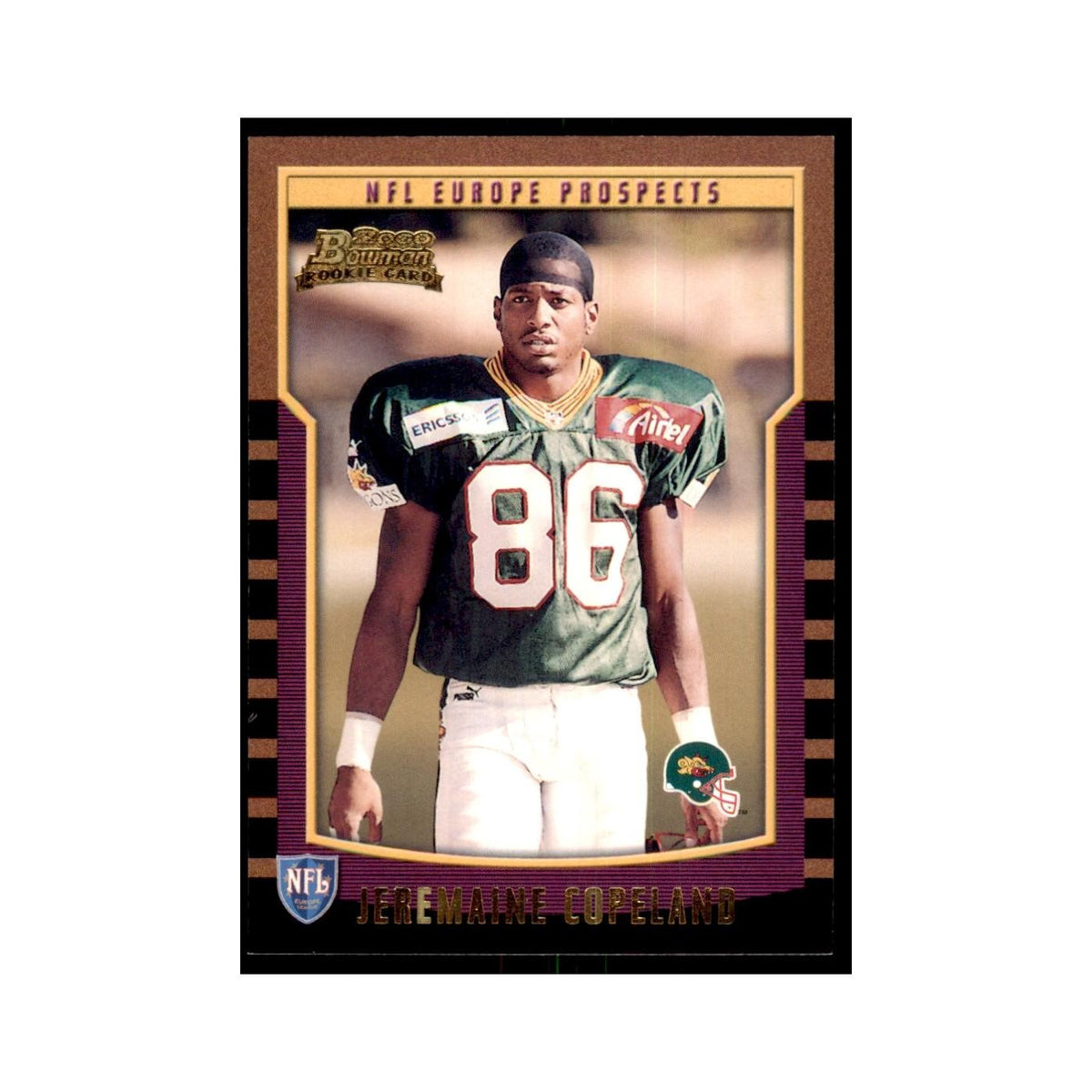 2000 Bowman Jeremaine Copeland RC Football Cards #162