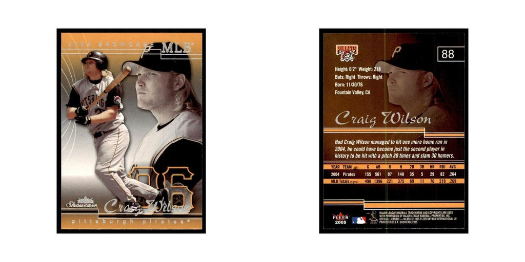 2005 Fleer Showcase Craig Wilson Baseball Cards #88