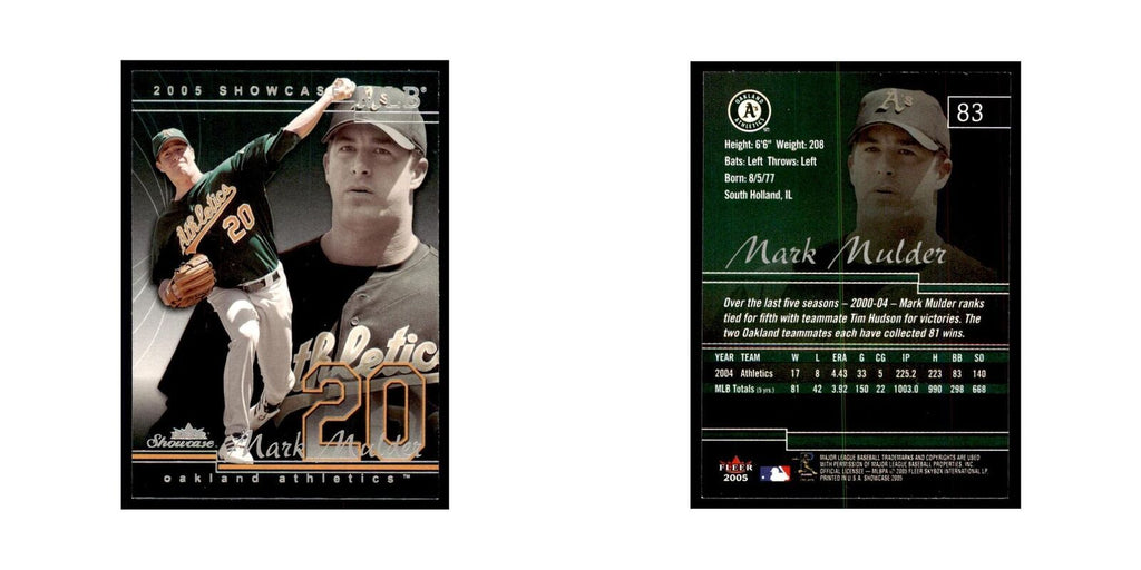 2005 Fleer Showcase Mark Mulder Baseball Cards #83
