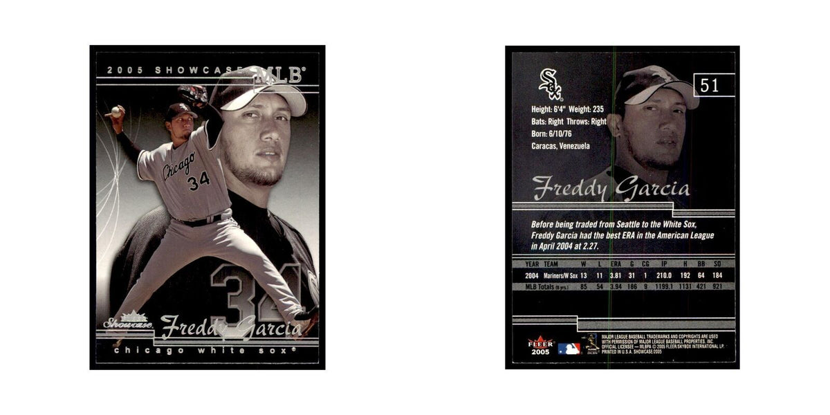 2005 Fleer Showcase Freddy Garcia Baseball Cards #51